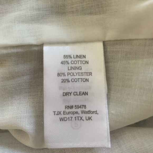 Lucy & Laurel Linen Blend Print Skirt-Size 2 - Picture 3 of 11